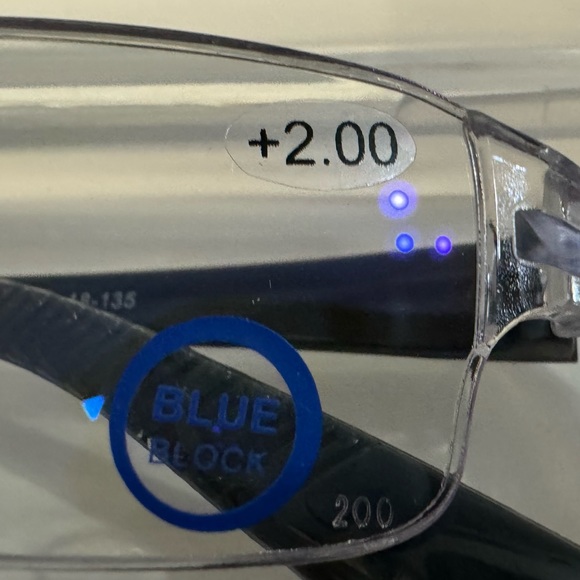 ZREADERS +2.00 w/Anti-Glare-Blue Blocking Coated lenses - Picture 4 of 8